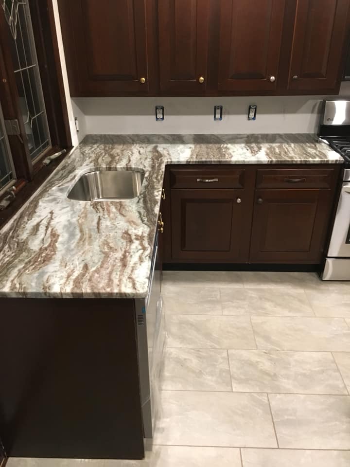 fantacy Brown kitchen - Long Island NY Quartz and Granite Long Island